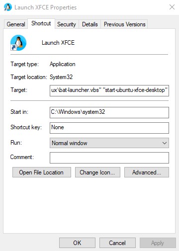 Shortcut with custom icon